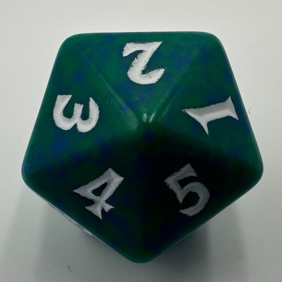 Magic The Gathering Future Sight Green D20 Spindown Die - Picture 3 of 6
